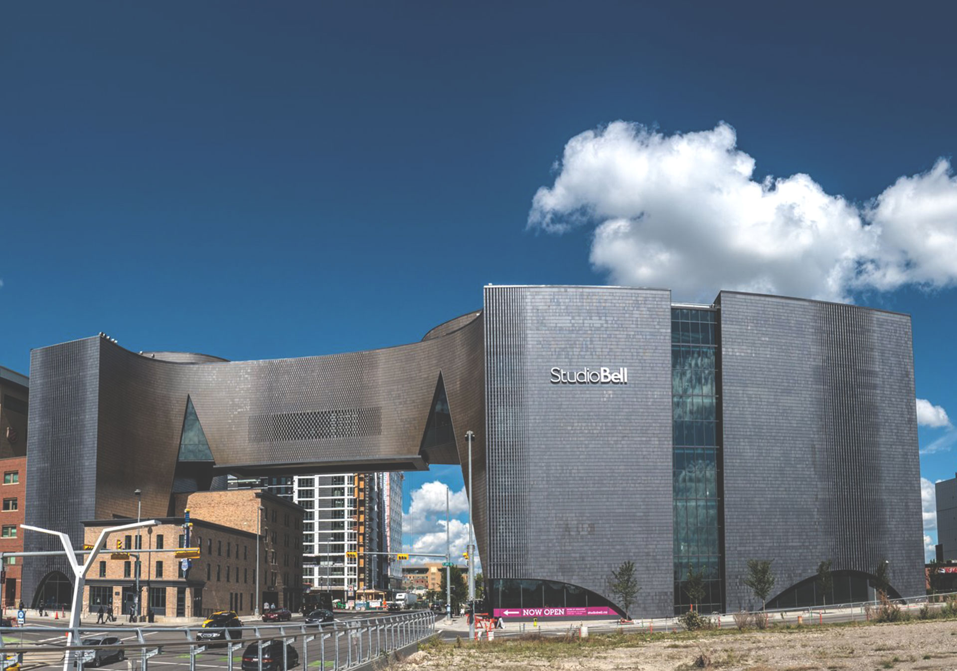 Outside view of Studio Bell in Calgary