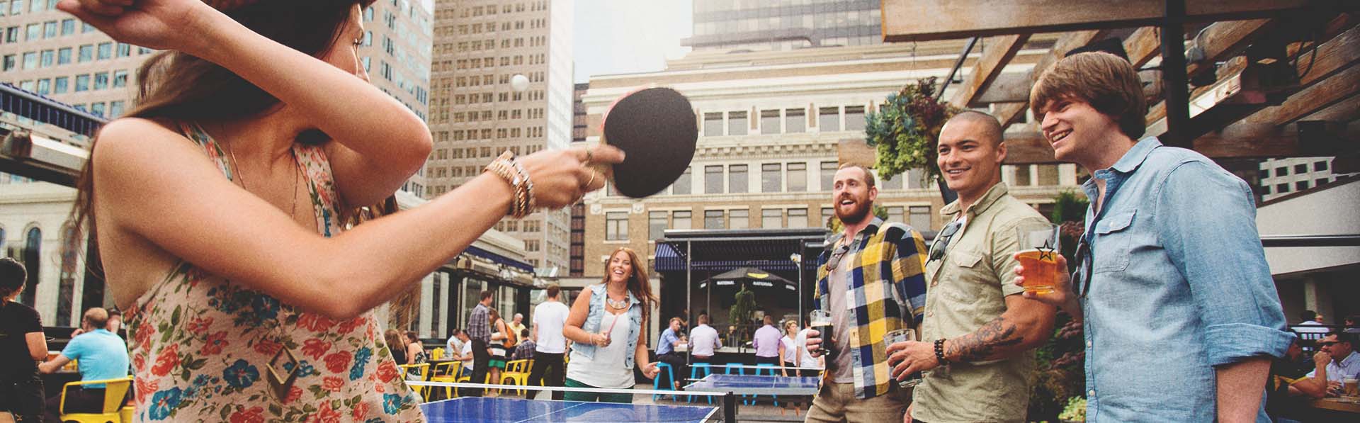 National Roof Top Patio Ping Pong