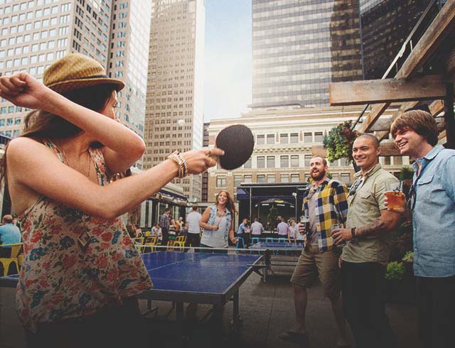 National Roof Top Patio Ping Pong