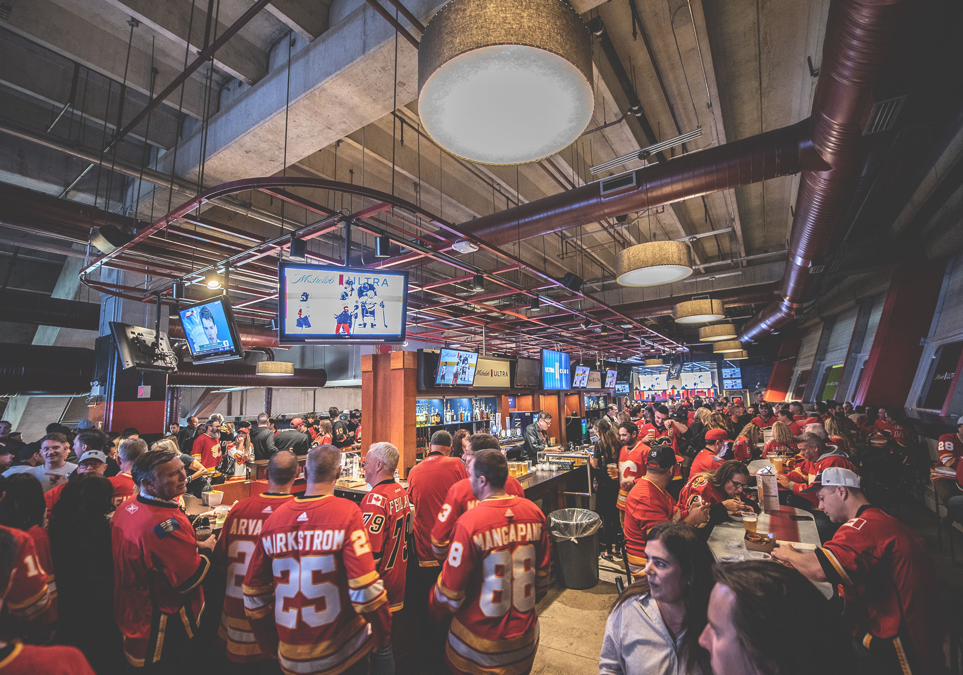 Calgary Flames Fans at the Scotiabank Saddledome