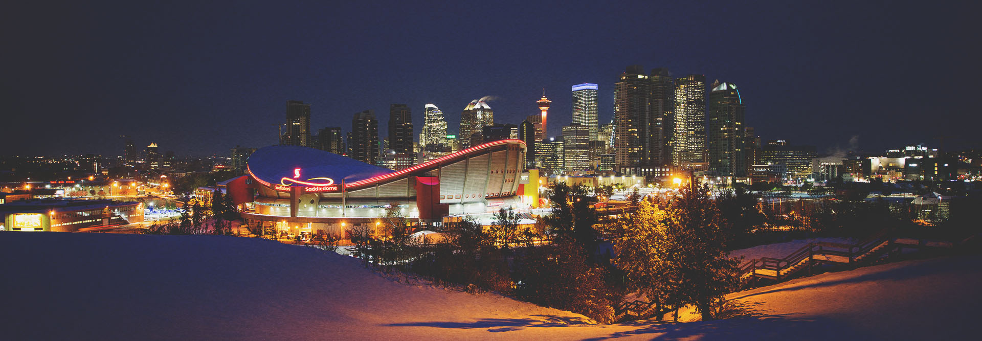 Skyline view in winter from Scotsmans Hill