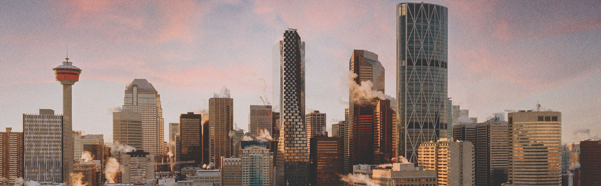 Calgary Skyline in Winter