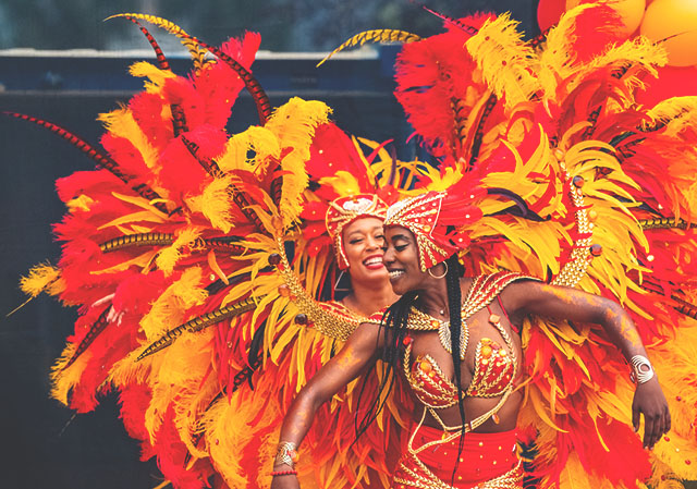 Performers in Costume at Carifest