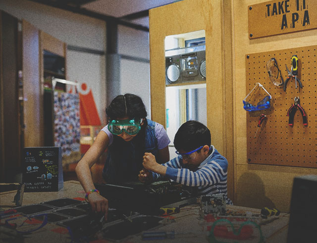 Children playing at TELUS Spark Science Centre