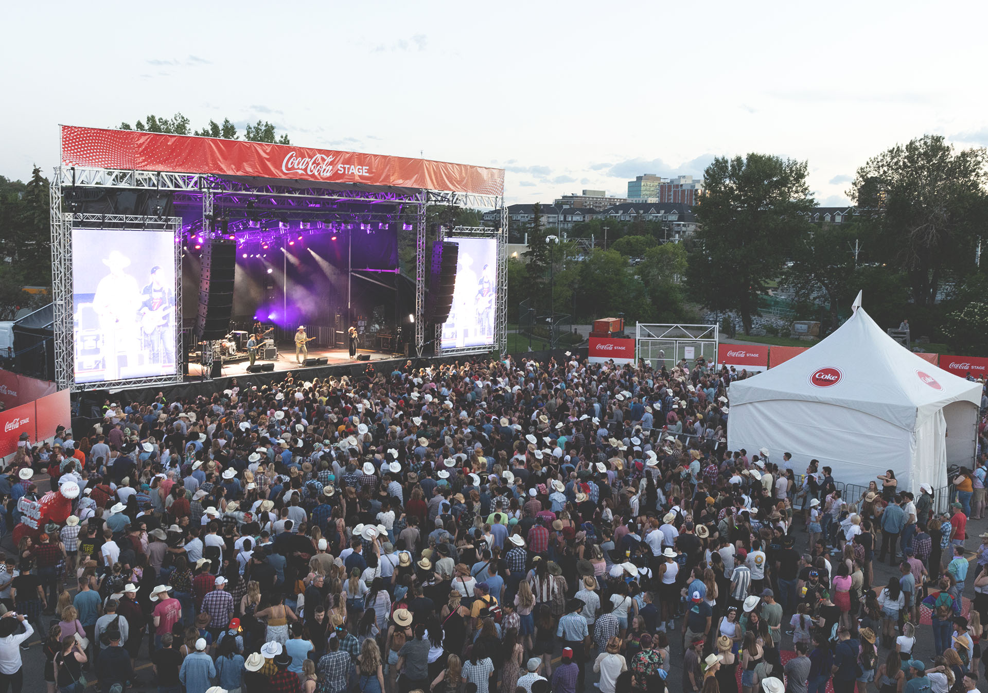 The Coca-Cola Stage on the Calgary Stampede Grounds