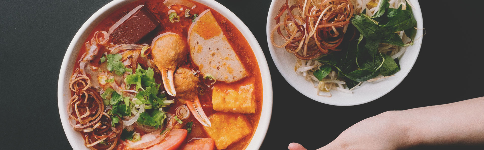 Bowl of pho soup from Calgary's Mot To