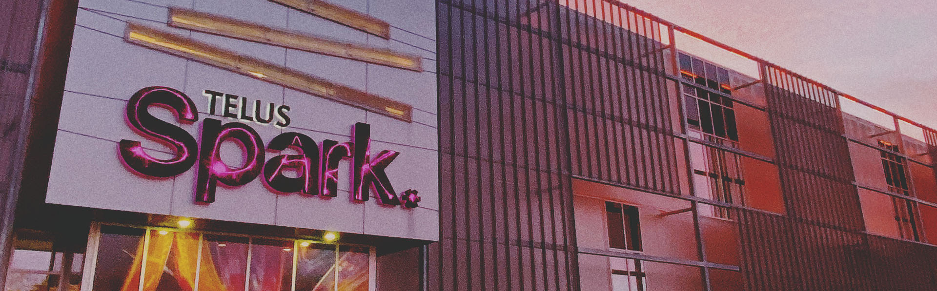 exterior of TELUS Spark Science Centre