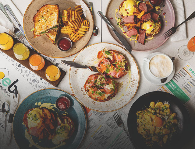 brunch spread at OEB Breakfast Co.