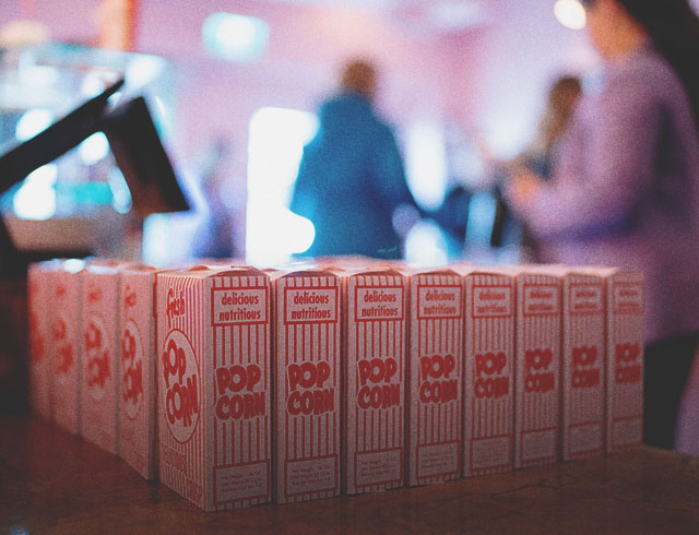 popcorn at The Plaza Theatre