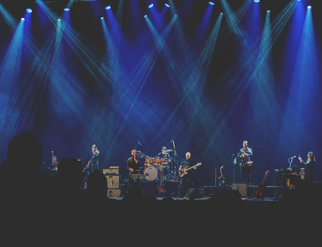 a music band performing on stage