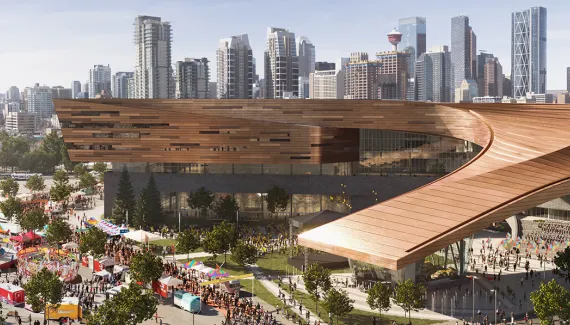 BMO expansion at Stampede Park rendering