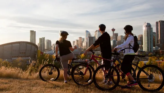 Biking in Calgary
