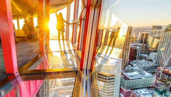 Calgary Tower sunset
