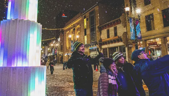 Winter on Historic Stephen Avenue