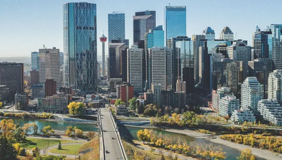 Calgary Summer Skyline 