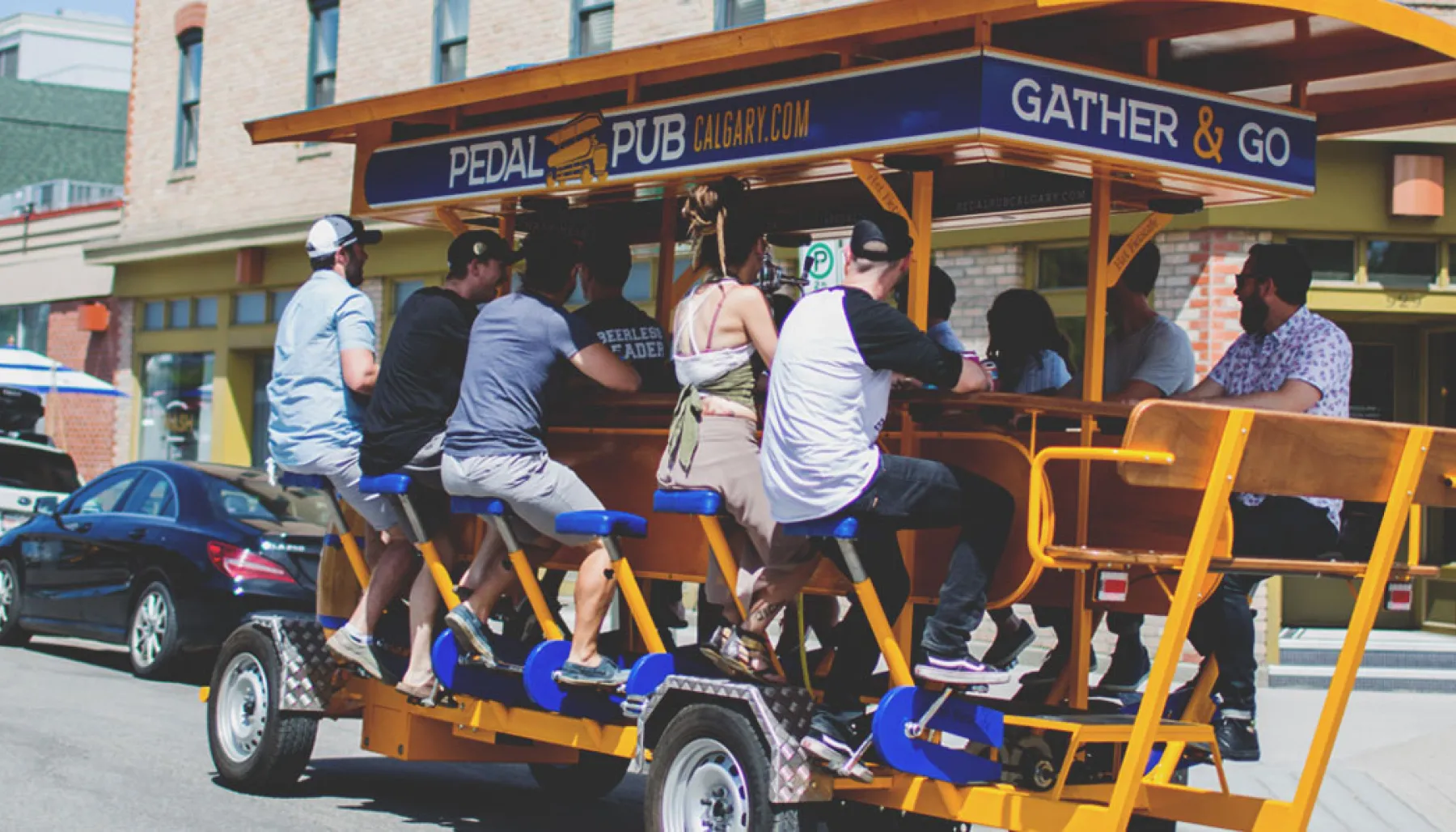 Pedal Pub craft beer tour in Inglewood Calgary