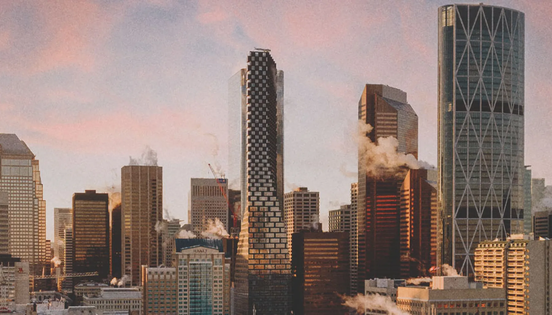 Calgary Skyline in Winter