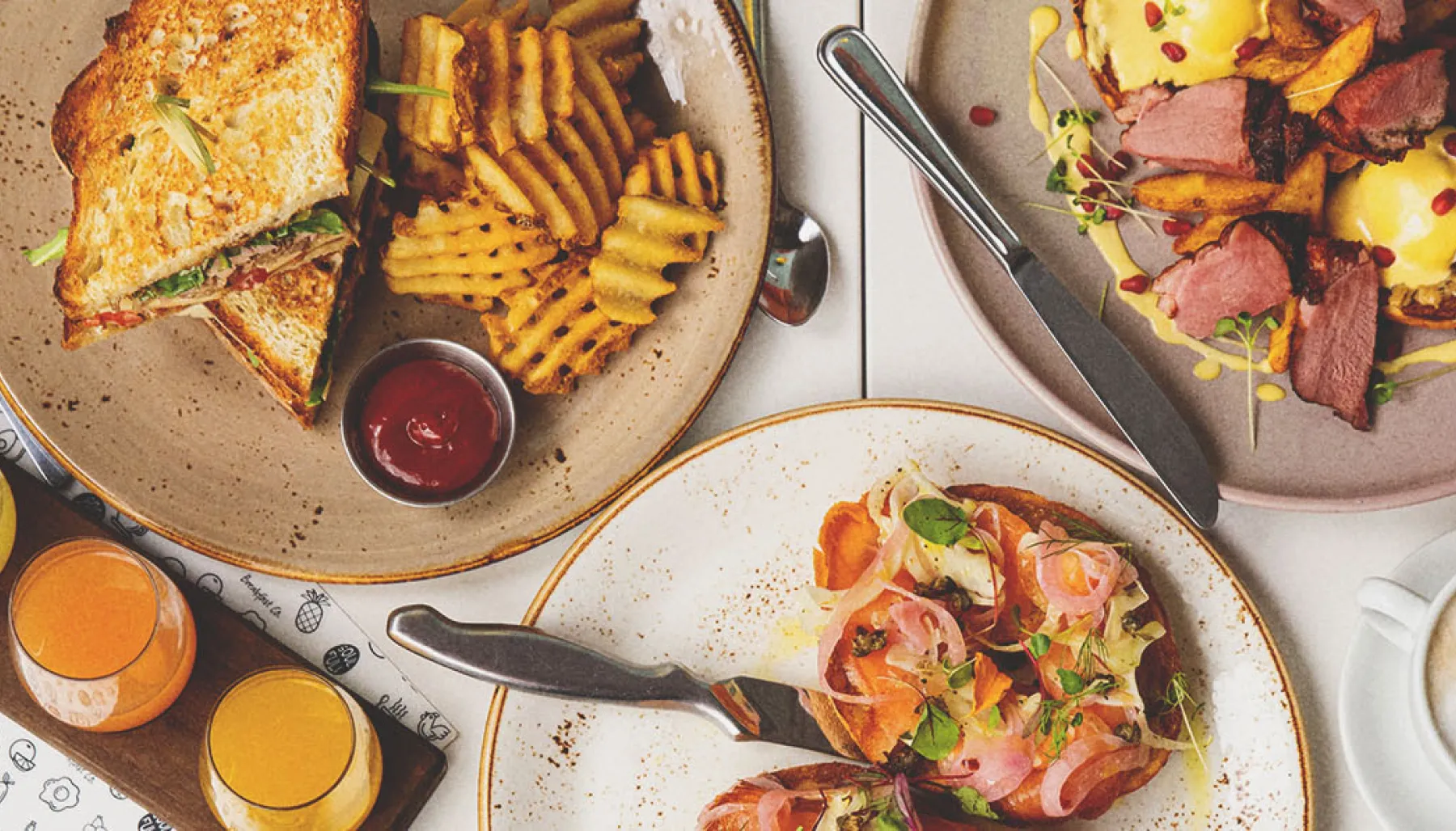 brunch spread at OEB Breakfast Co.