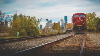 Trains in Calgary 