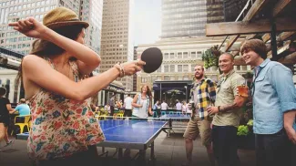 National Roof Top Patio Ping Pong
