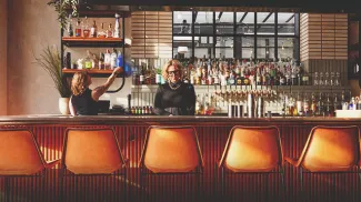 bartop at Lulu Bar