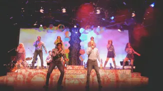 performers onstage at Stage West Theatre