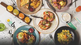 brunch spread at OEB Breakfast Co.