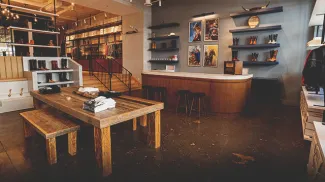 interior of Alberta Boot Company Outfitters Retail shop