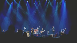 a music band performing on stage