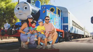 a family having fun at Day Out with Thomas  