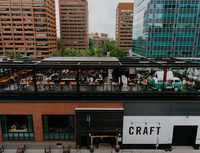 CRAFT rooftop patio in the Beltline