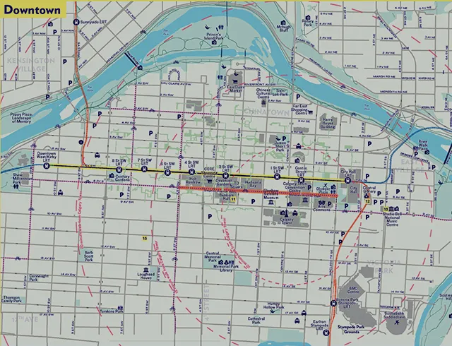 Map of Downtown Calgary