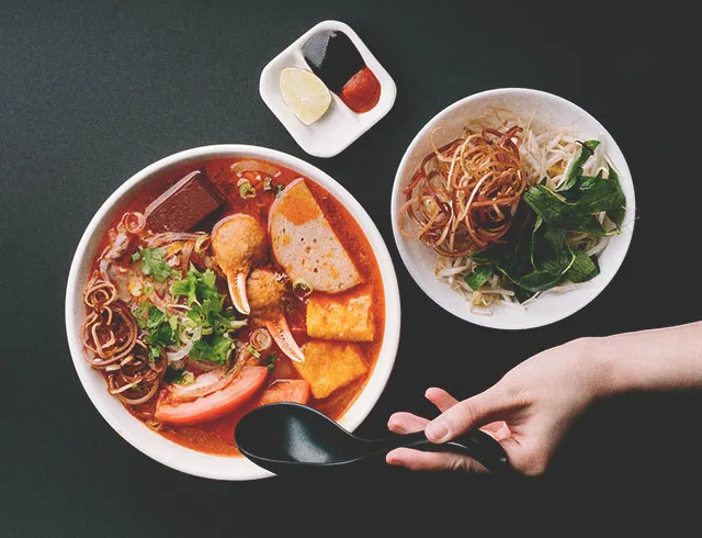 Bowl of pho soup from Calgary's Mot To