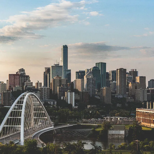 downtown Edmonton Skyline