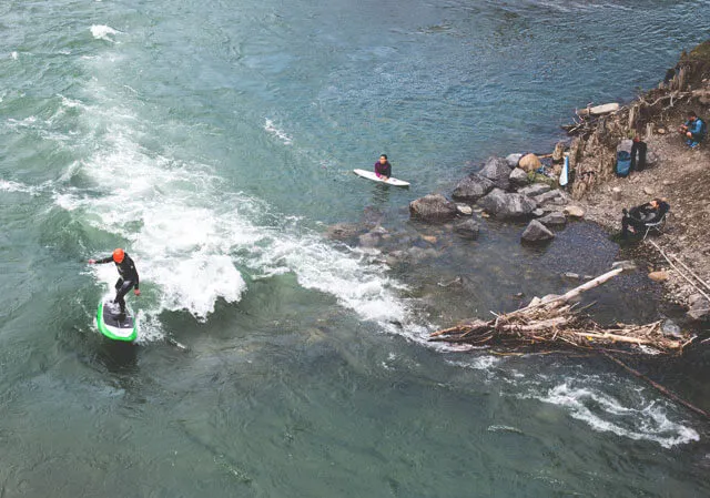 People surfing in Calgary