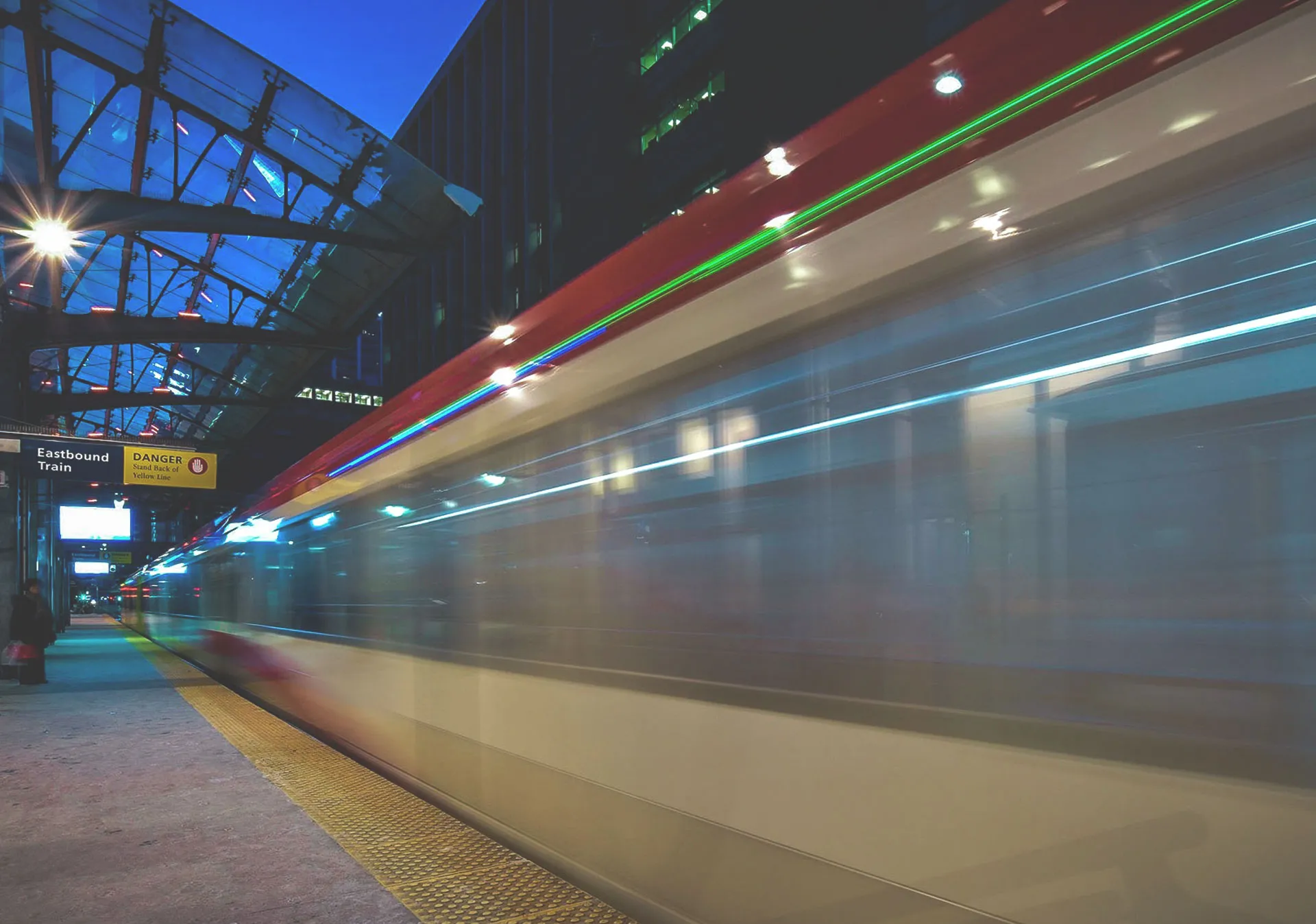 The C-Train downtown