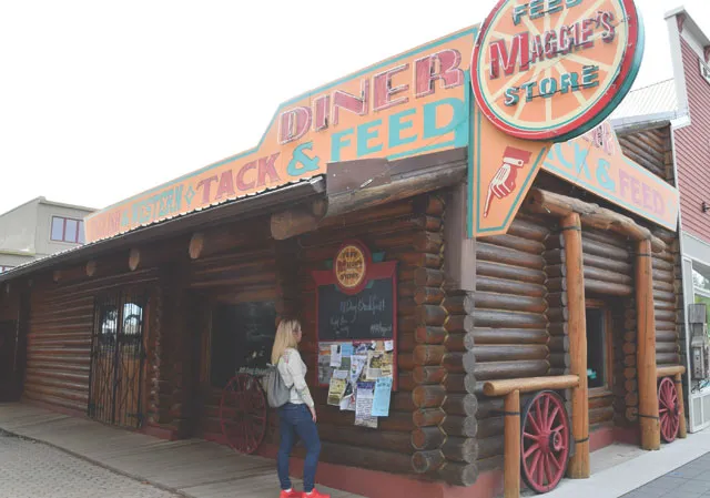 Visiting Maggie’s Diner on 3rd Avenue in High River Alberta.