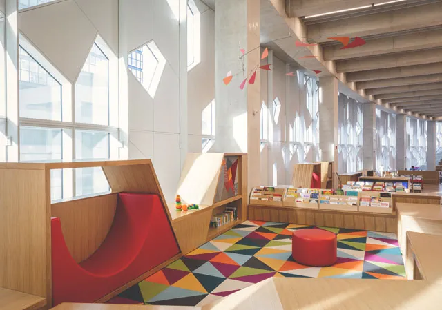 The 12,000 sq. ft. Children’s Library at the Central Library in Calgary