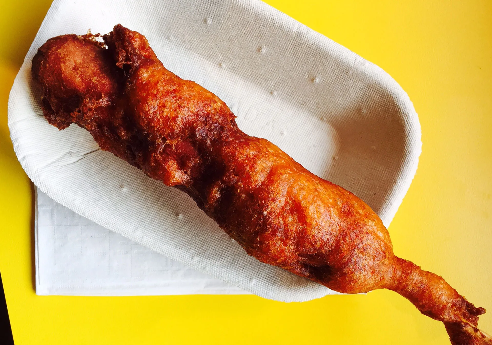 Corn dogs are a popular treat at the Calgary Stampede.