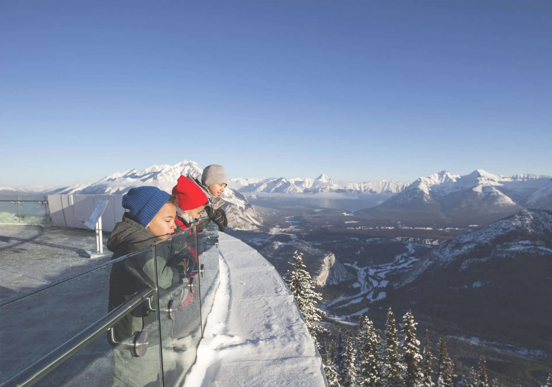 Banff National Park from the top of the Banff Gondola 