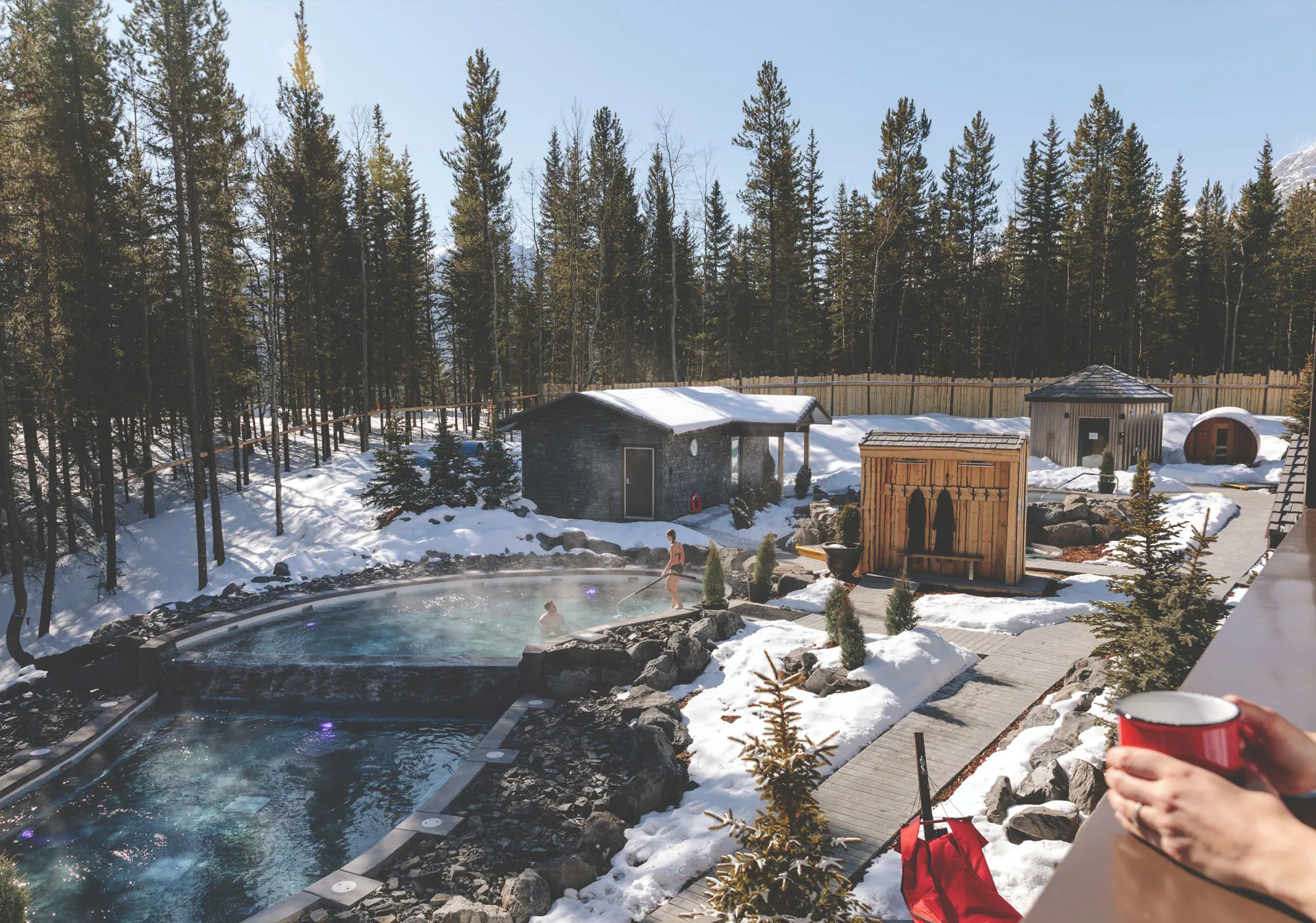 Enjoy a unique Scandinavian hydrotherapy experience (Photo credit: Travel Alberta/Mike Seehagel).