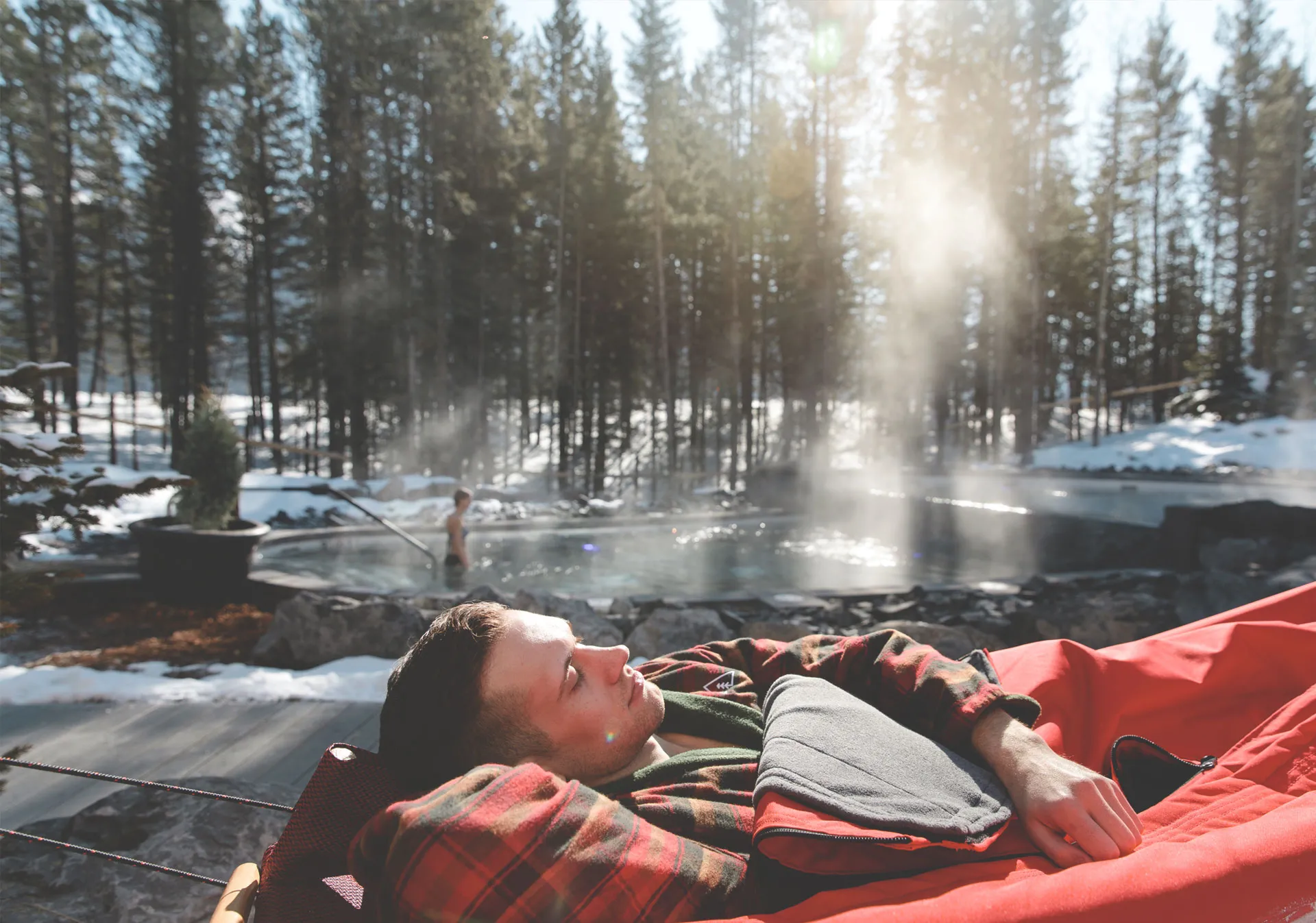 The Nordic spa is an adults-only facility (Photo credit: Travel Alberta/Mike Seehagel).