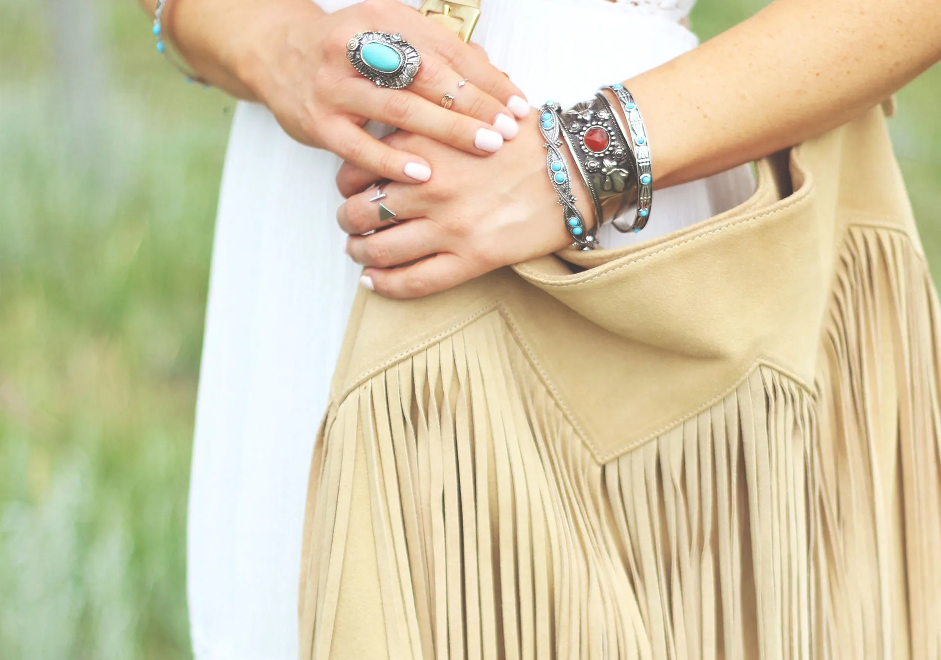 Suede is synonymous with western style and fringe adds a playful touch to any look.