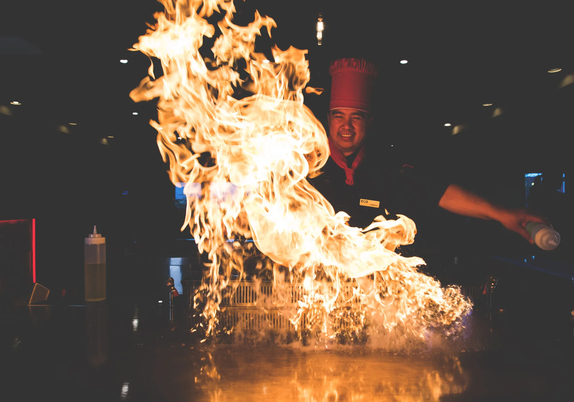 Dinner and a show at OMO Teppan and Kitchen.