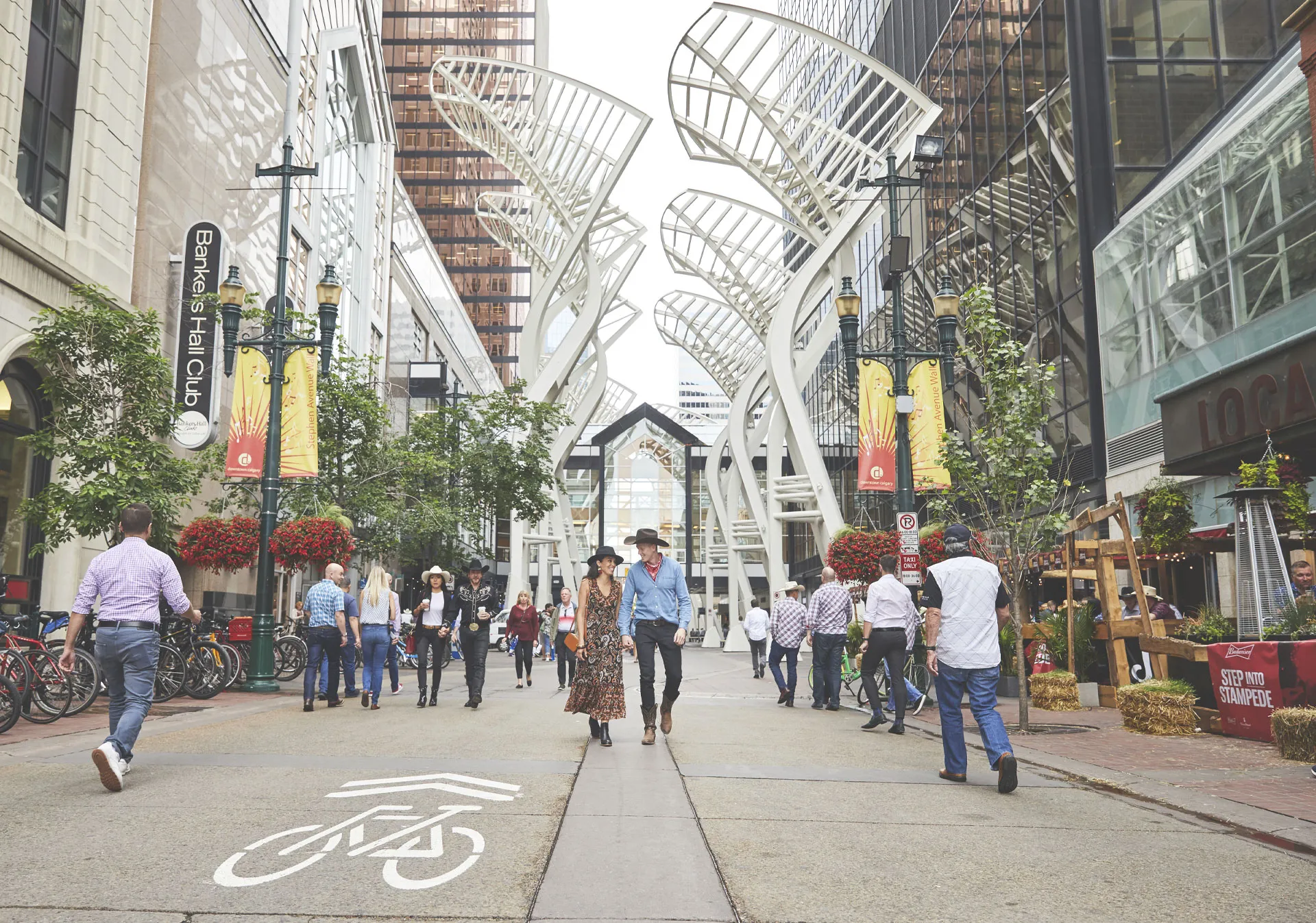 Galleria Trees on Stephen Avenue