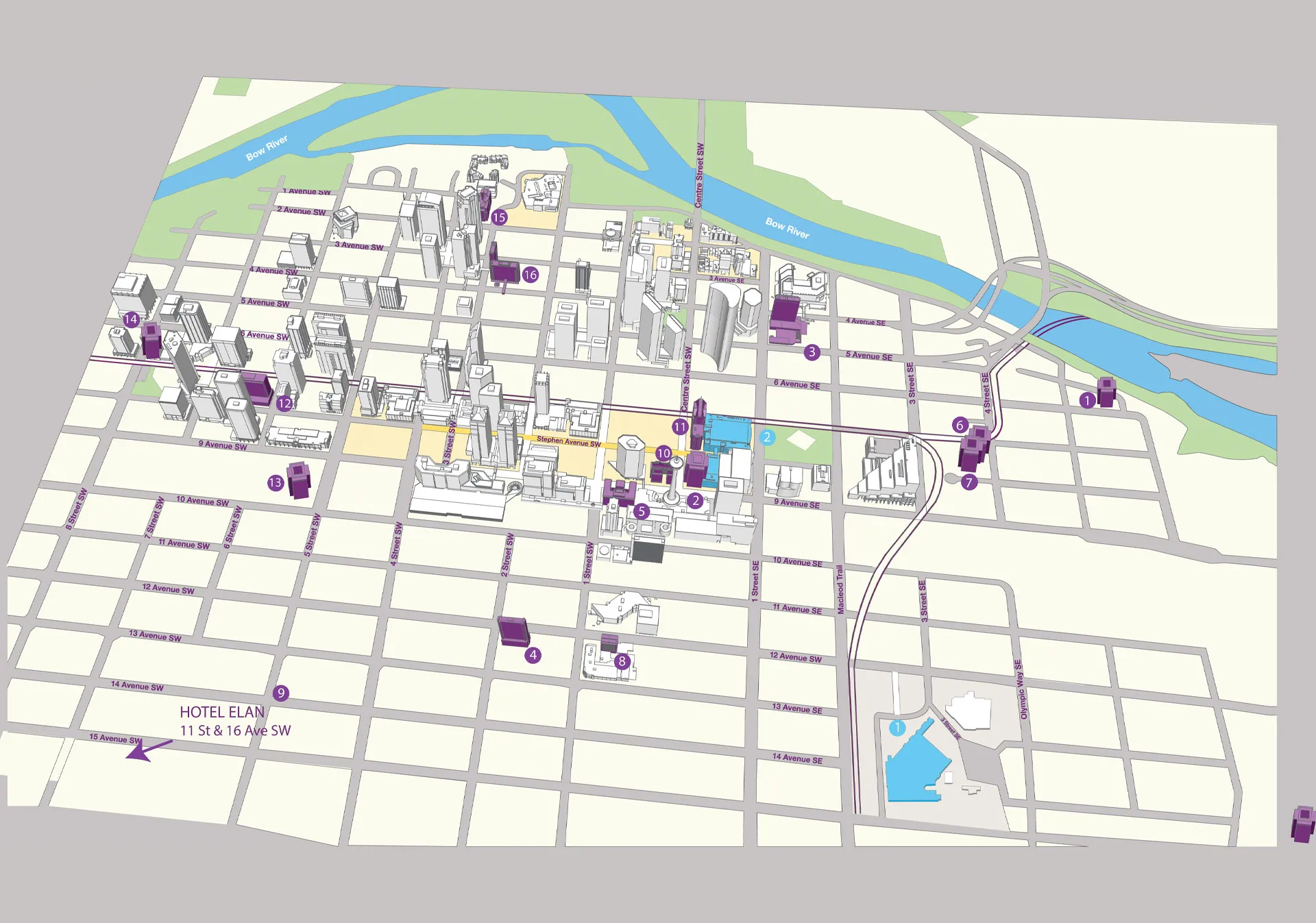 Calgary map