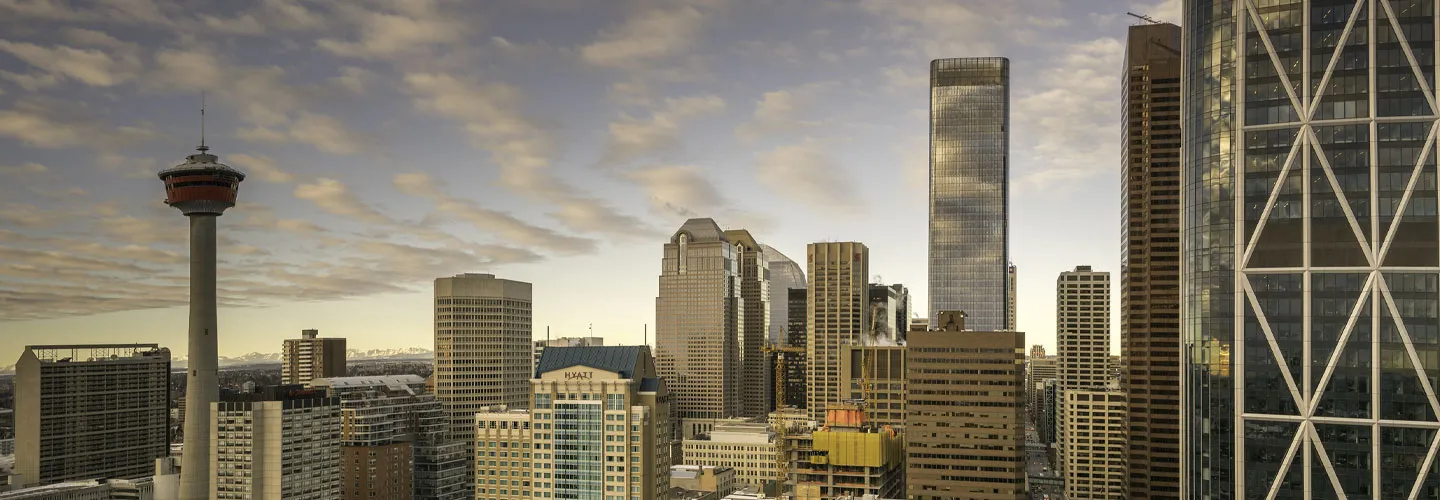 Winter Calgary skyline