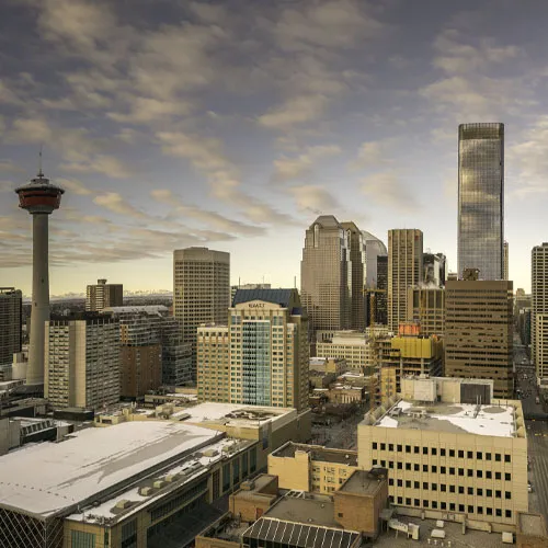 Winter Calgary skyline