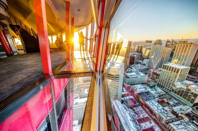 Calgary Tower sunset