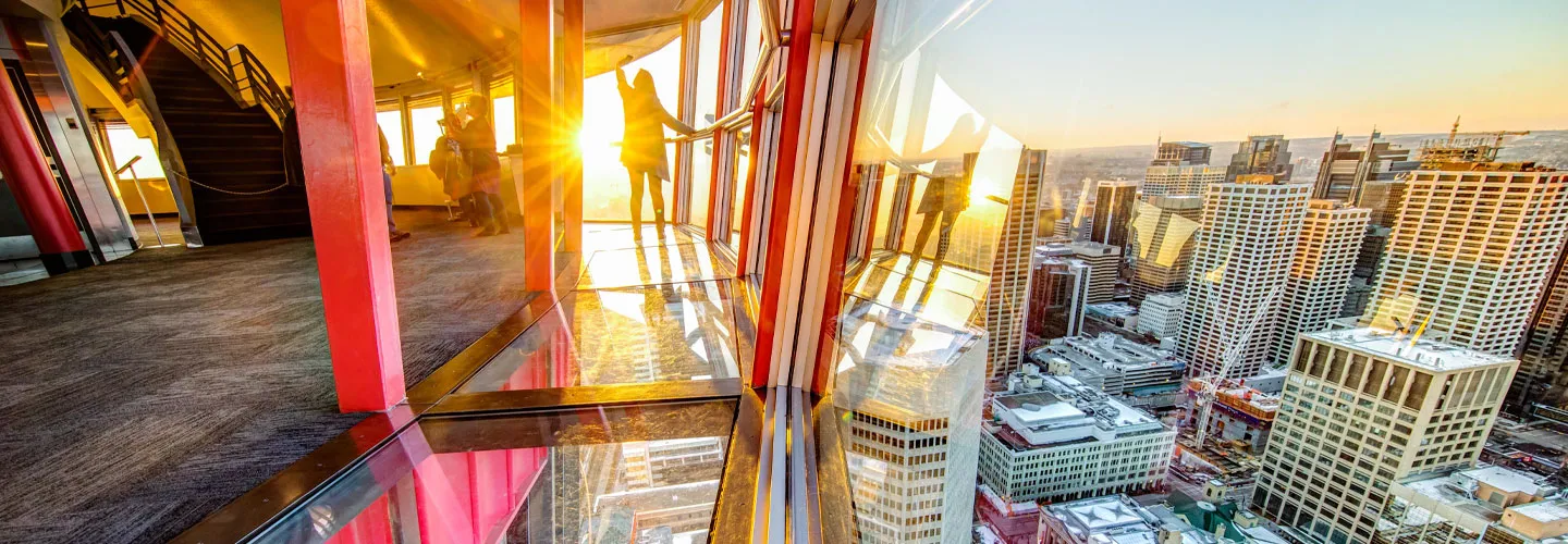 Calgary Tower sunset